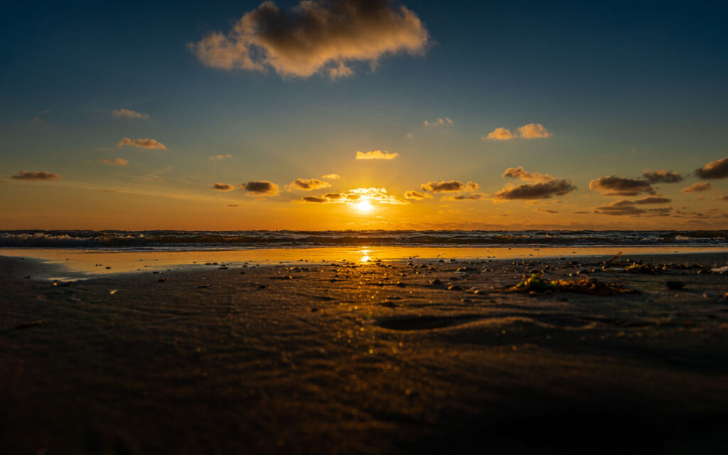 goldener Sonnenuntergang